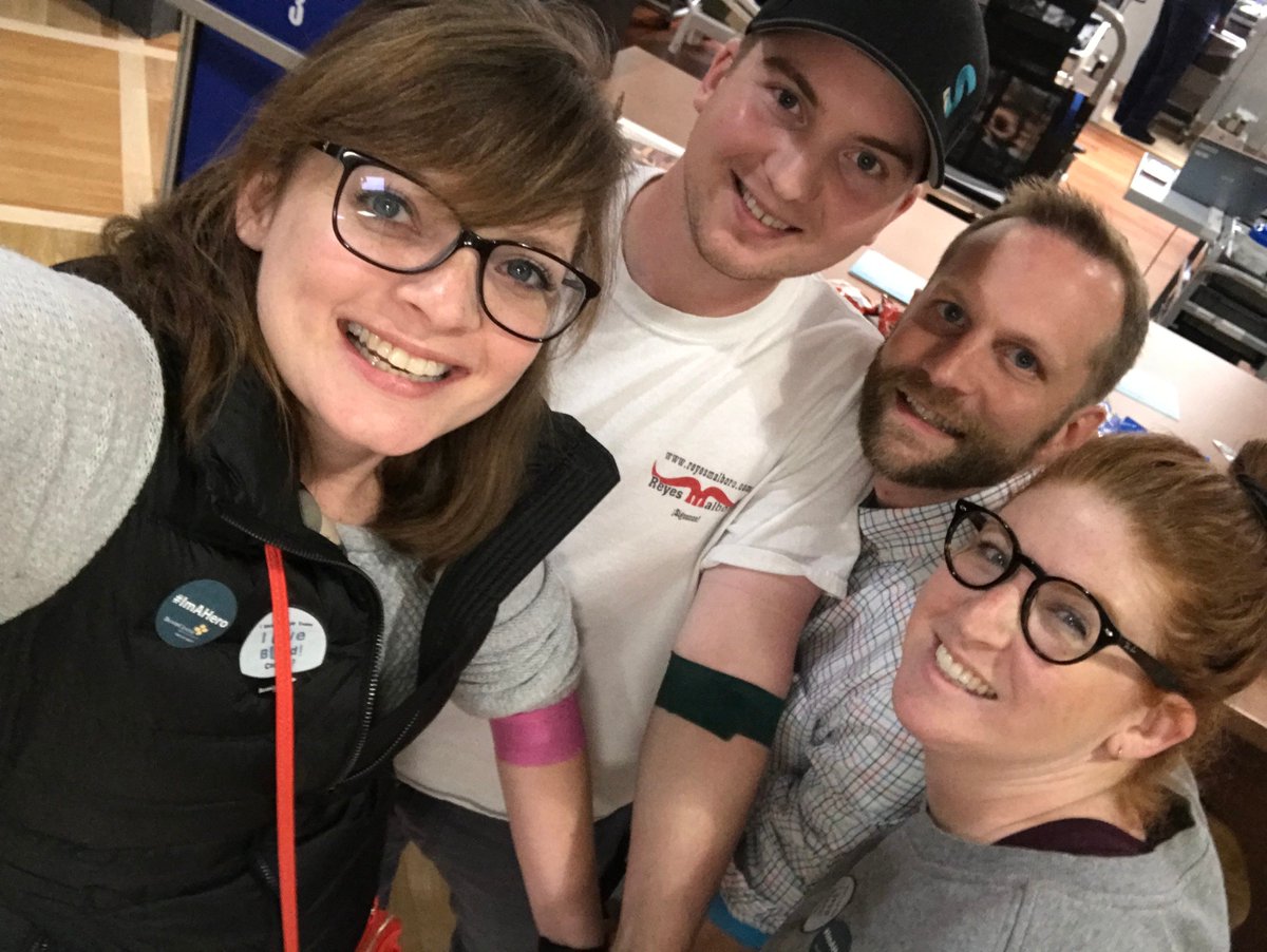 stammtech's tweet photo. Big thanks to Tracey, Kyle, Robert, and Danielle for representing Team Stamm at the @menomoneevalley @BloodCenterWI Blood Drive at @ProStarSurfaces! #ValleyWeek https://t.co/ug6XDGyScl