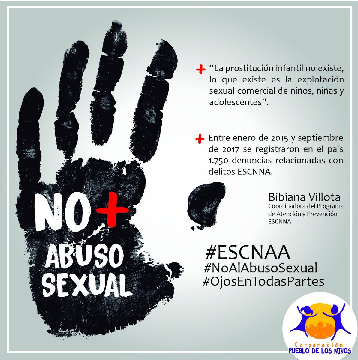 Nos unimos al movimiento contra la explotación sexual comercial, con tu ayuda podemos prevenir situaciones de riesgo en niños, niñas y adolescentes #OjosEnTodasPartes Seamos defensores de vida #NoALaExplotacionSexual @ICBFColombia 👦👧#ESCNNA