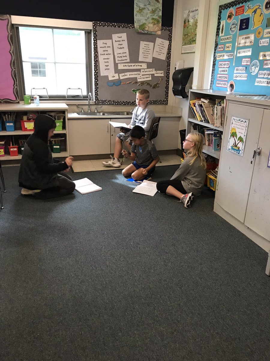 A lot of great sharing during writer's workshop!