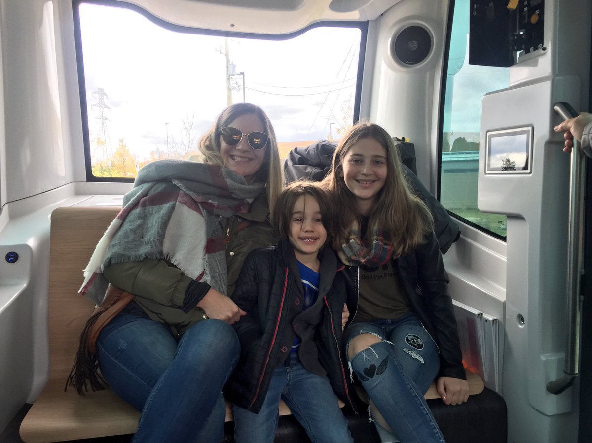 Catch a ride with the driverless shuttle in #YYC and take a glimpse into the future!🔮 @RideWithEla from @TELUS_Spark to @calgaryzoo #AutonomousShuttle #yycevents #capturecalgary #RideWithEla