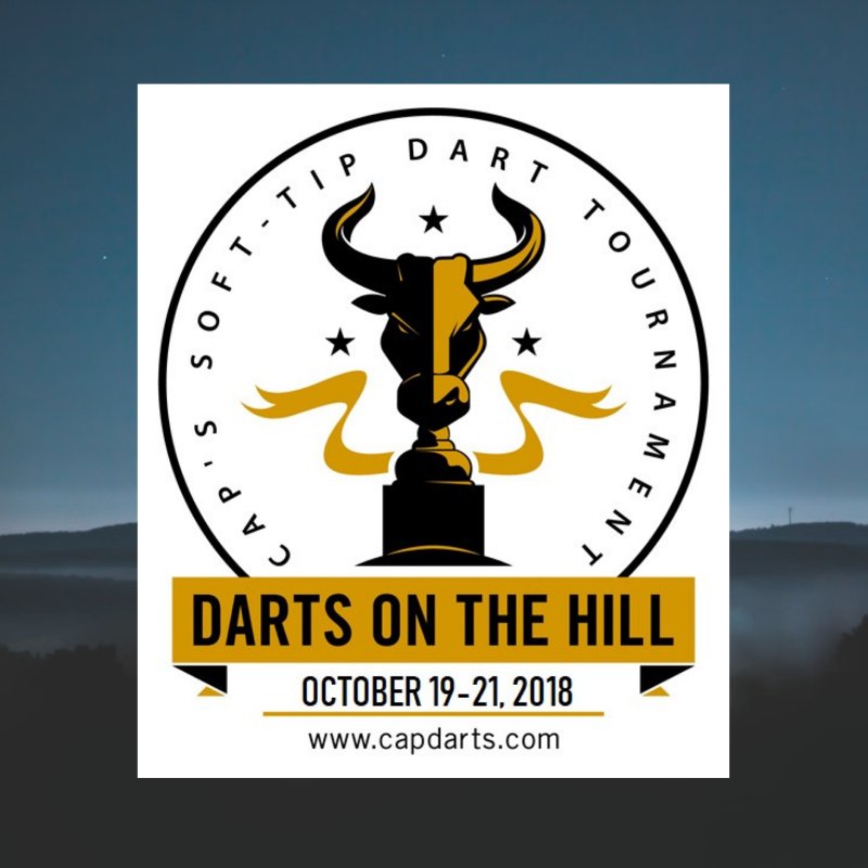 capamusement's tweet photo. September is just about over, but there's still time to register for Darts On The Hill! Pre-Register before October 10th &amp; receive 25% off! All the information you need for this event is right here: https://t.co/mJJjluc3B1 https://t.co/2sDCtdfRVD