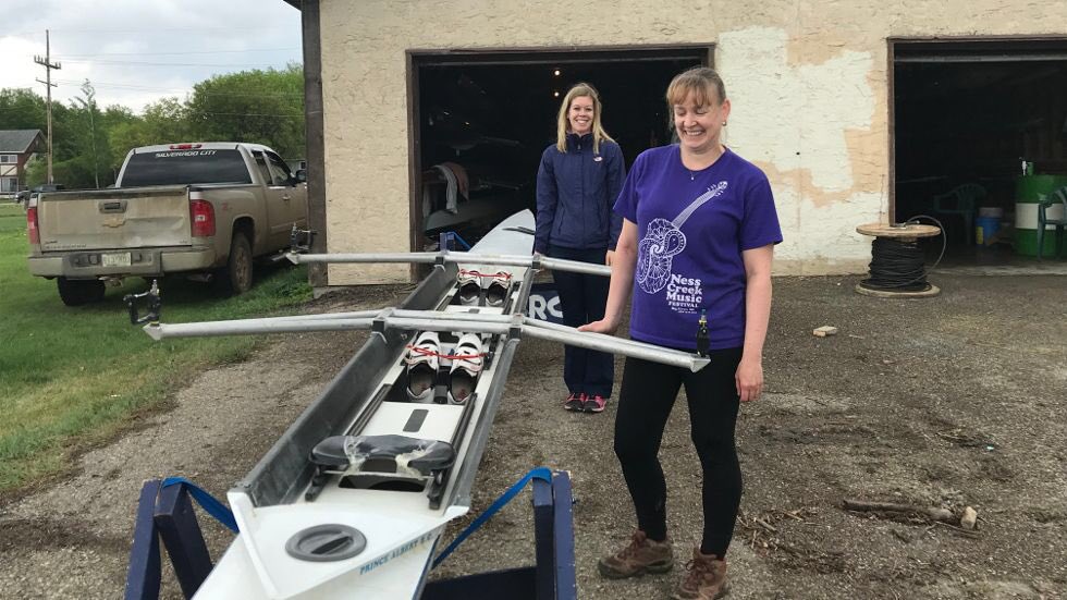 SaskRowing's tweet photo. Final day of recognition to our amazing rowing coaches across the province. Thanks to Nicole Ede, Tanja Tabel and Rene Blom with the Prince Albert rowing club! #ThanksCoach #rowforlife #rowsask https://t.co/ht26ZYoK4V