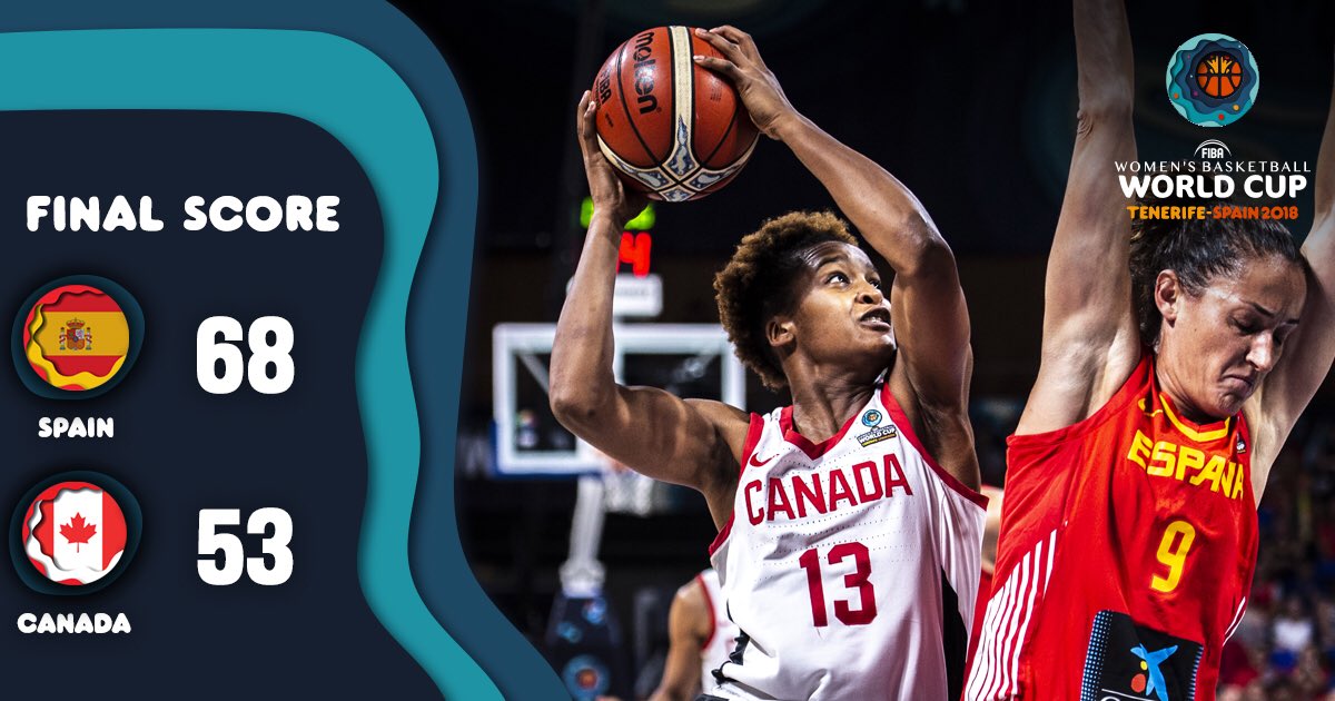 CanBball's tweet photo. Tough one. #WeAreTeamCanada #FIBWWC https://t.co/PdrD9cKToP