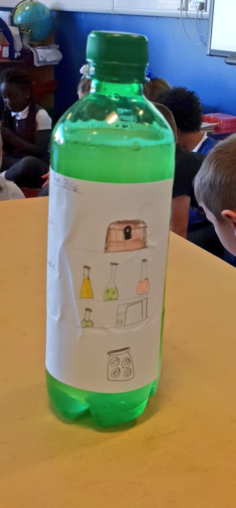 MrLyallNMPS's tweet photo. @NiddrieMillPS
After the #Frobscottle was made, P4B decided to create some labels for the bottles! Lots of focus and concentration happening here. The recipe had to be on every label! https://t.co/WsxUKd7AHr