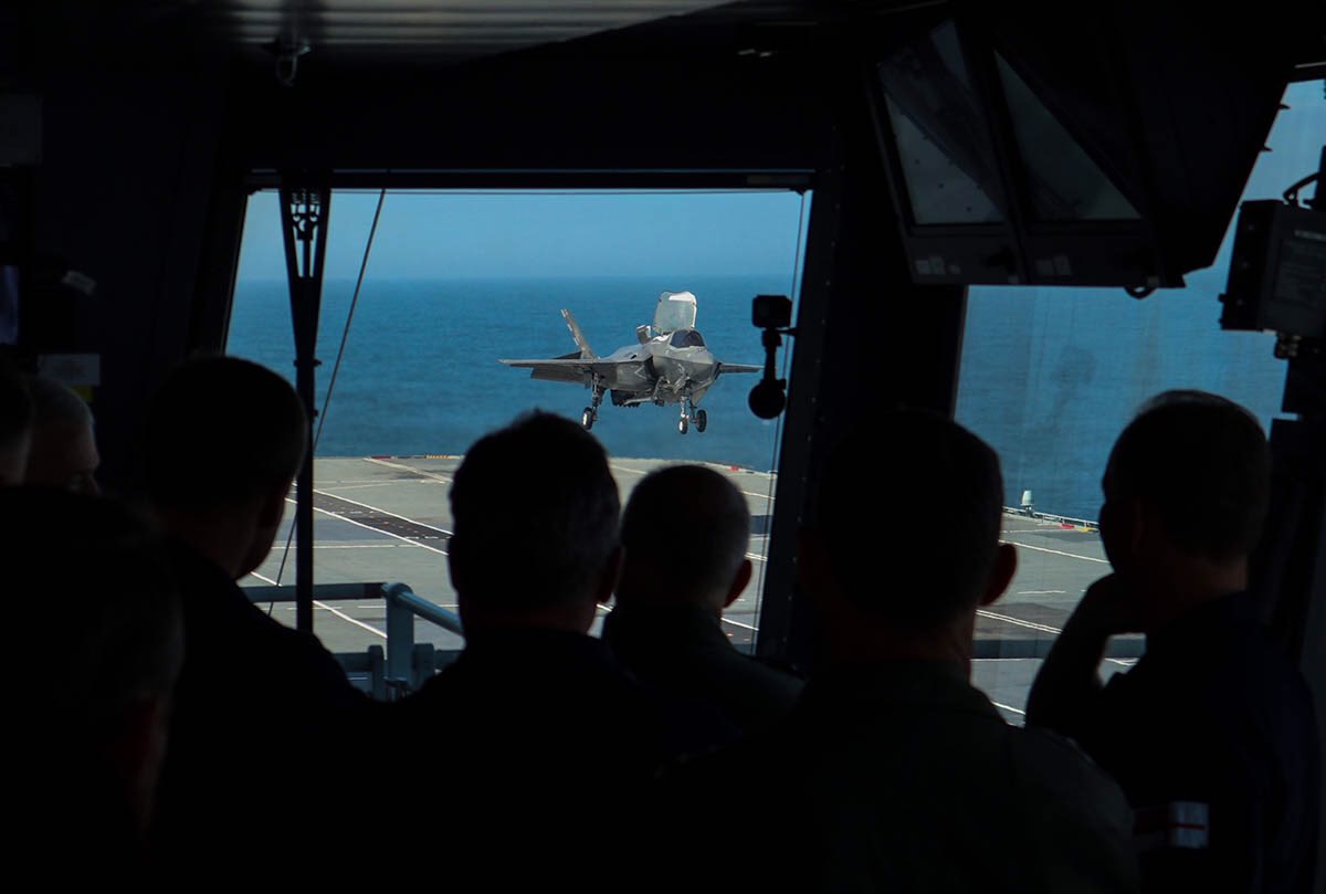 AdmPhilipJones's tweet image. Carrier Strike is a capability beyond the reach of most nations and no-one should under-estimate the amount of dedication, hard work and skill it has taken to get here.  BZ to @HMSQNLZ, our #F35B pilots and the thousands of people who have paved the way for this achievement.