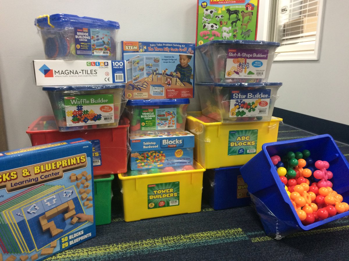 KohlLibrary's tweet image. The library has been awarded a special grant called the #WeeBuild Program that gave us some fun new #STEM toys. 

Look for them soon in the children's room and during programs!