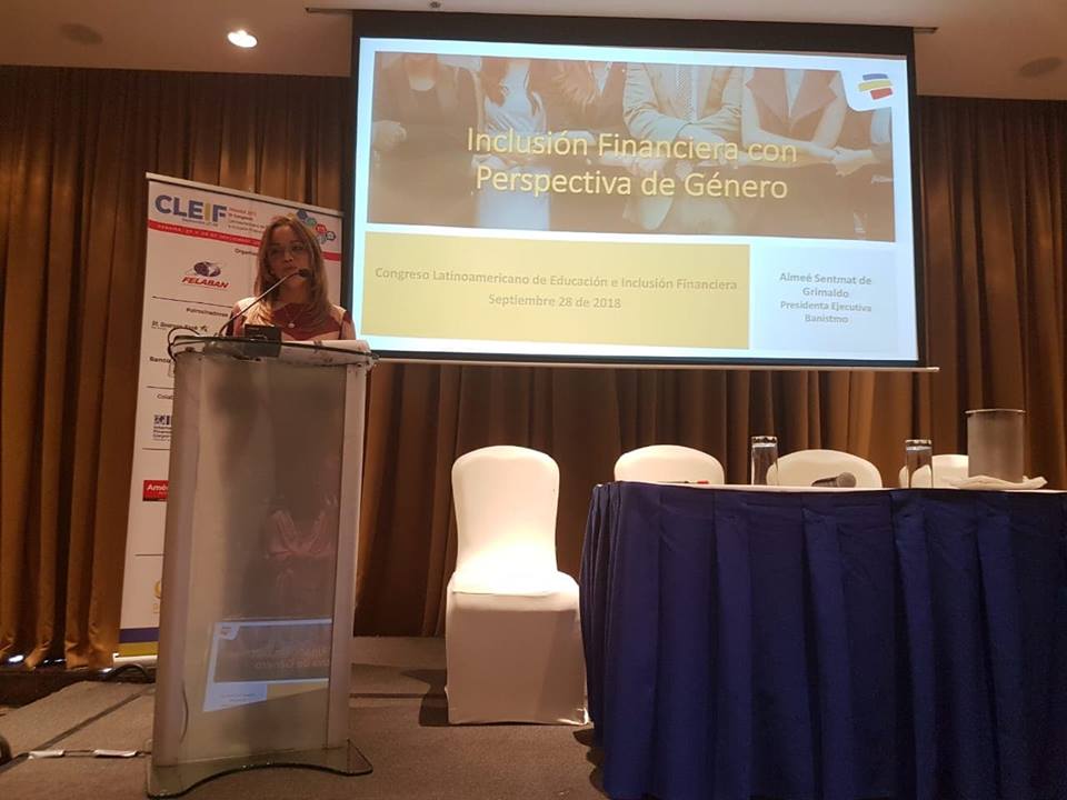 FelabanOnline's tweet photo. Conferencia #CLEIF2018
Panel: “Inclusión Financiera con perspectiva de género: avances en América Latina” 
Aimeé Sentmat de Grimaldo, Presidenta Ejecutiva, Banistmo – Panamá
Ponente – Moderador: 
José Felix Etchegoyen, Especialista Global de Programa Banca Mujer, @BancoMundial https://t.co/gLfUN7EOLW