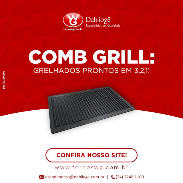 fornoswg's tweet photo. Prepare seus grelhados em questão de minutos!
Conheça nossos fornos: https://t.co/Cym2cwha8P 
Contato: atendimento@dablioge.com.br | (24) 2248-1100 https://t.co/tApXTuV2KR