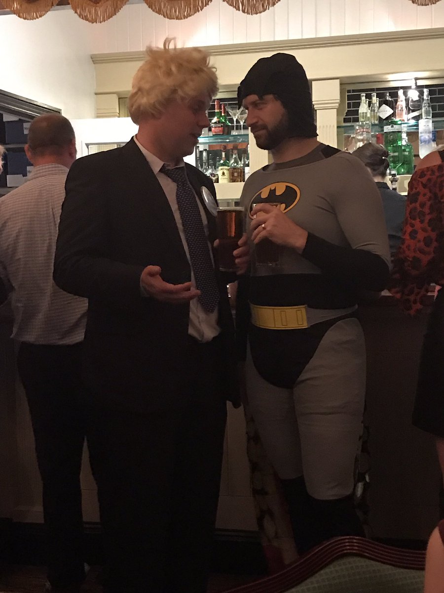 GeminDublin's tweet photo. @BorisJohnson you very rarely see BoJo and Batman in the same room... https://t.co/PKeK1mm9Lc