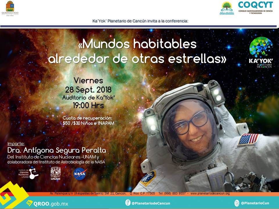 PECAncun's tweet photo. Hoy 7pm #KaYok #Ciencia https://t.co/zioe3I7PxC