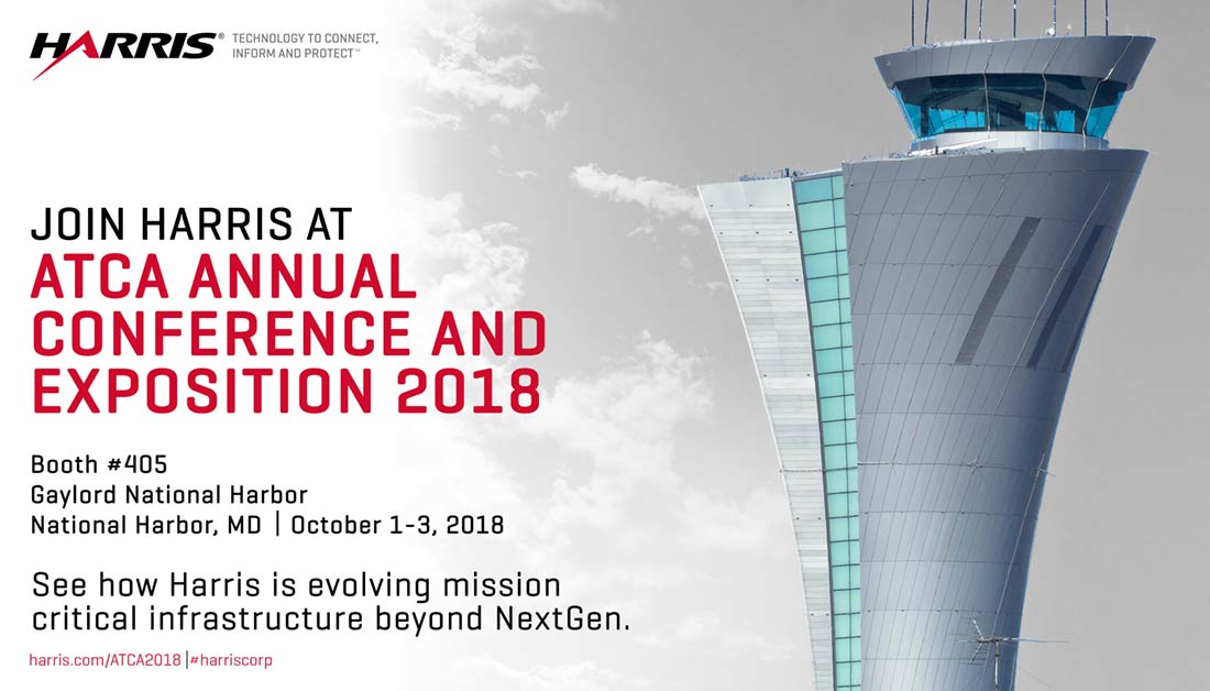 L3HarrisTech's tweet photo. Our team will be on the ground in National Harbor, MD for #ATCA63. See how #HarrisCorp is evolving mission critical infrastructure beyond NextGen in booth 405. https://t.co/Dk5hG6bQoz https://t.co/v8Om1QvULR