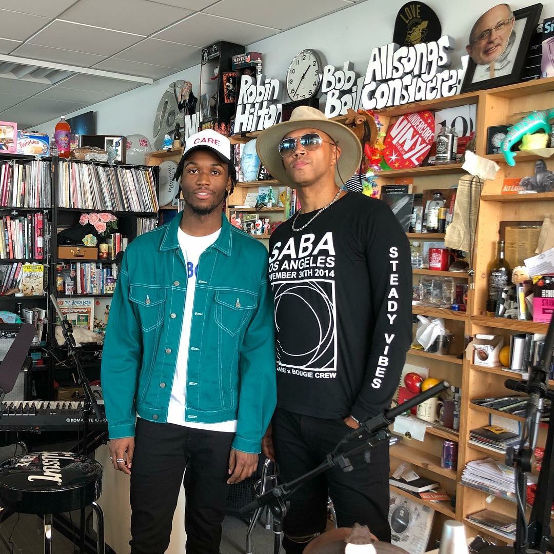 MY TINY DESK IS DROPPING OCTOBER 1ST. I BROUGHT EVERYONE WHO WORKED ON ‘CARE FOR ME’... OH YEAH, AND I ALSO BROUGHT MY DAD