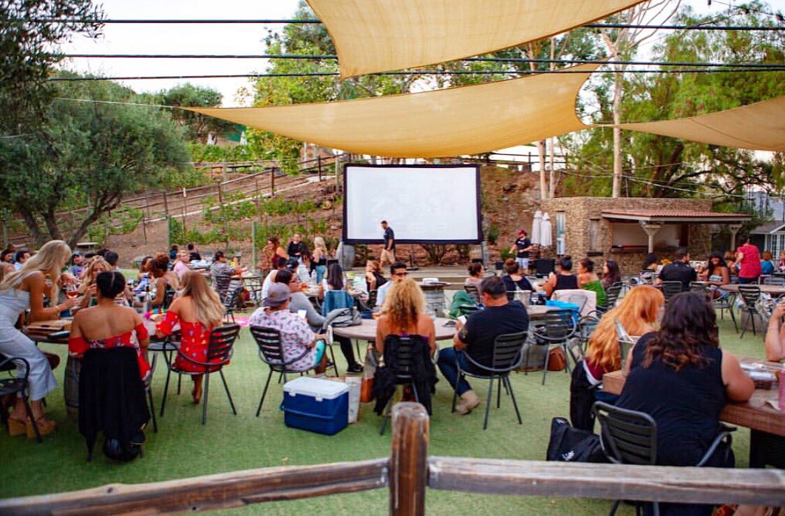MalibuWines's tweet photo. Grease Lightning ⚡️, Go Grease Lightning! We’re popping the popcorn and pouring the wine, it’s Movie Night Under the Stars tonight featuring Grease! 🎥🍷🍿 Grab your pals and enjoy your Friday night over a film + wine, in the hills of Malibu. See you at 7:30pm! ✨ #malibuwines https://t.co/edBTdBC4NH