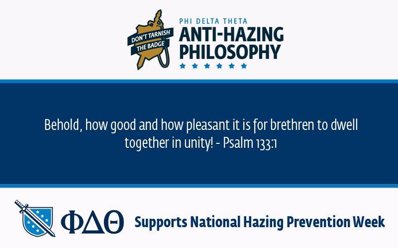 phidelt's tweet photo. To those who supported National Hazing Prevention Week, we thank you. In our eyes, every week is #NHPW. Treat each other with respect, do what ought to be done, be your brother’s keeper, and please don’t tarnish the badge. https://t.co/SNlIdd0u60