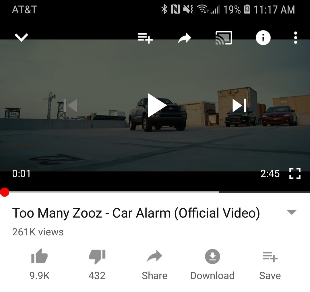 Over 250k views on our new video!Thanks for all the support. We're challenging other artists to the #CarAlarmChallenge. Make a video of you performing with a car alarm- Have fun and get creative. Make sure to use the #CarAlarmChallenge hashtag so we can see your video!!