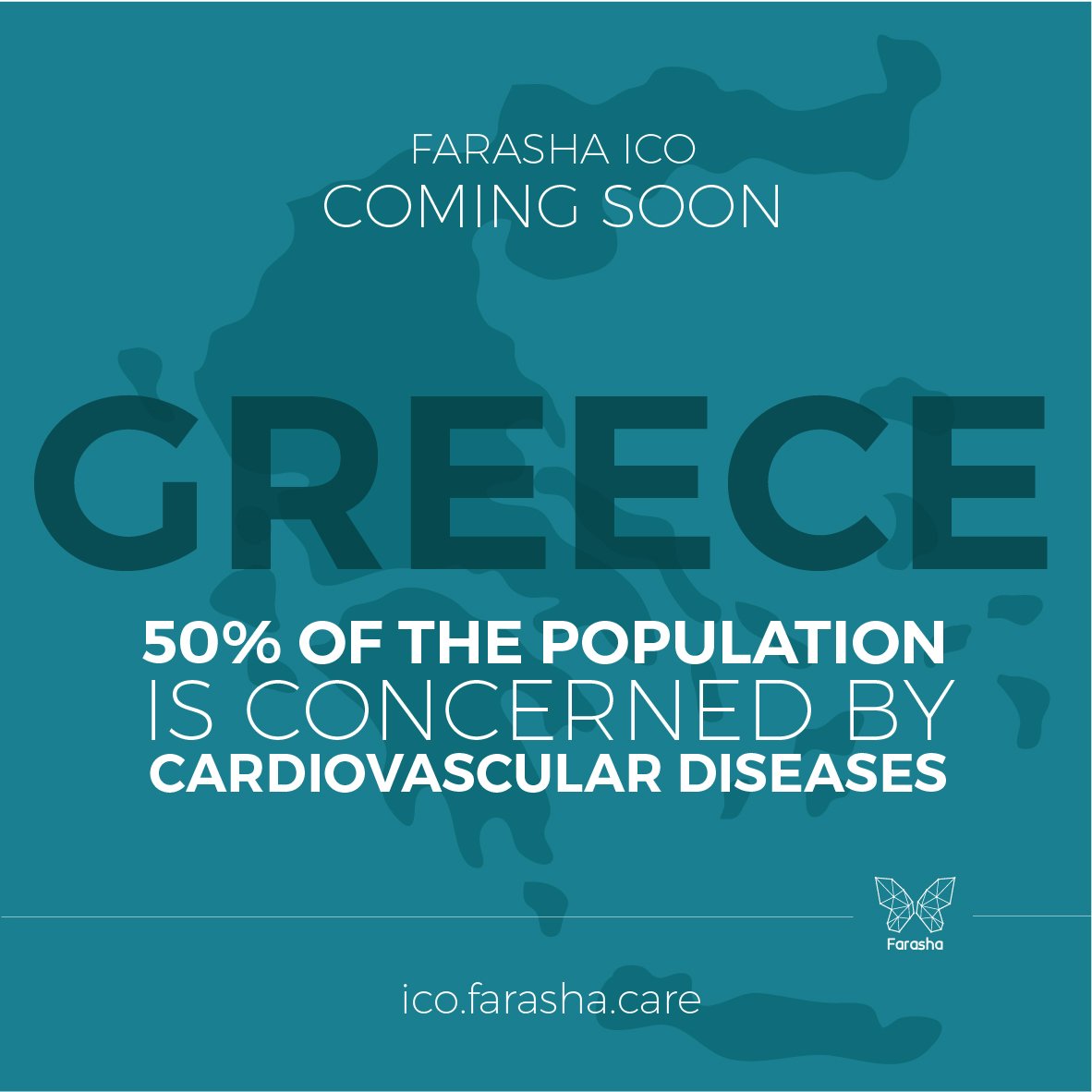 50 % of the population of Greece is concerned by Cardiovascular Diseases !!! Join Farasha against CVDs !
[ t.me/FARASHA_ICO_OF… … ] ✅
[ ico.farasha.care ]✅
[bitcointalk.org/index.php?topi… …]
#ICO #BTC #AIRDROP #FLB #FLBCOIN