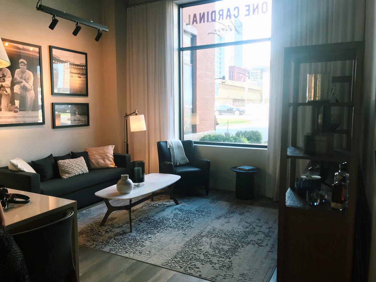 MissionStLouis's tweet photo. One Cardinal Way Apartments, at Ballpark Village, are graciously letting us use their gorgeous model for our volunteers this evening! For more information about apartment openings check out their profile, @onecardinalway! #mstlgala #onecardinalway https://t.co/josyeafofA