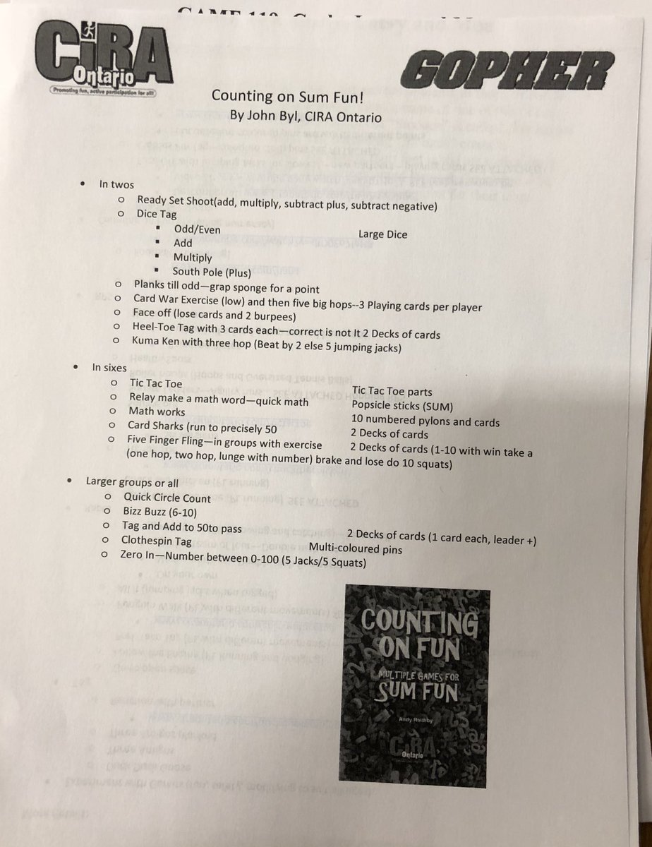 m_marycatherine's tweet photo. John Byl, past President of CIRA shares tons of warm up games and activities for any educator to take right to the classroom, gymnasium or outdoor space! #GECDSBProud to have your expertise with us this evening for Flexing Body and Mind 2018. https://t.co/T7M3yfZEJE