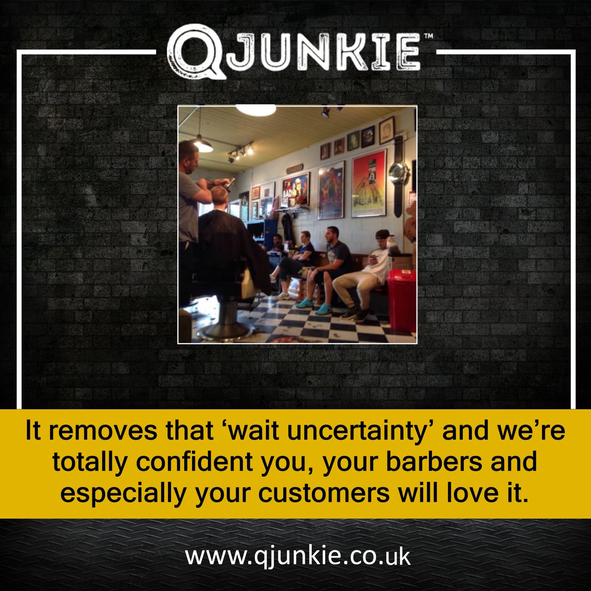 It removes that 'wait uncertainty' and we're totally confident you, your barbers and especially your customers will love it.
 qjunkie.co.uk
🍏 Download Our App: qjunkie.co.uk
.
.
.
.
.
.
.
.
.
.
#qjunkieapp   #barbershopuk   #barbersuk   #barber...