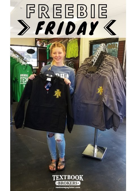 rentnowpaylater's tweet image. It's #FreebieFriday again! We have brand NEW #ATU Pack N Go Jackets!! The WINNER this week will receive a Pack N Go Jacket (Black or Grey) &amp;amp; a $20 Gift card to Mary's Kitchen! Enter to win on our Instagram page @ rentnowpaylater
#atu18 #atu19 #atu20 #atu21 #atu22 #textbookbrokers