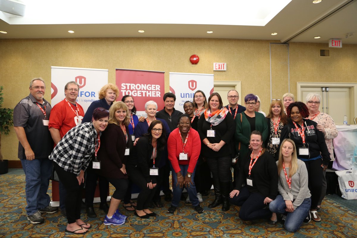 UniforTogether's tweet photo. Honoured to be in a room with so many dedicated health care workers and activists. Your work touches all of our lives and #Unifor will continue to fight for your safety and health at work #UniforHealth https://t.co/AiRPsTwsYY