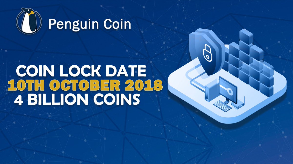 Official announcement!

The Penguin coin lock has been scheduled for 10th of October 2018.
4 billion $PENG coins will be locked.

Thank you for your support.

#PENG #Penguin #Crypto #bitcoin
$BTC $ETH $LTC $DOGE $USDT $XRP
<a href="/CoinMarketCap/">CoinMarketCap</a> <a href="/Cryptopia_NZ/">Cryptopia Exchange</a> @BLEUTRADE #Coinexchange