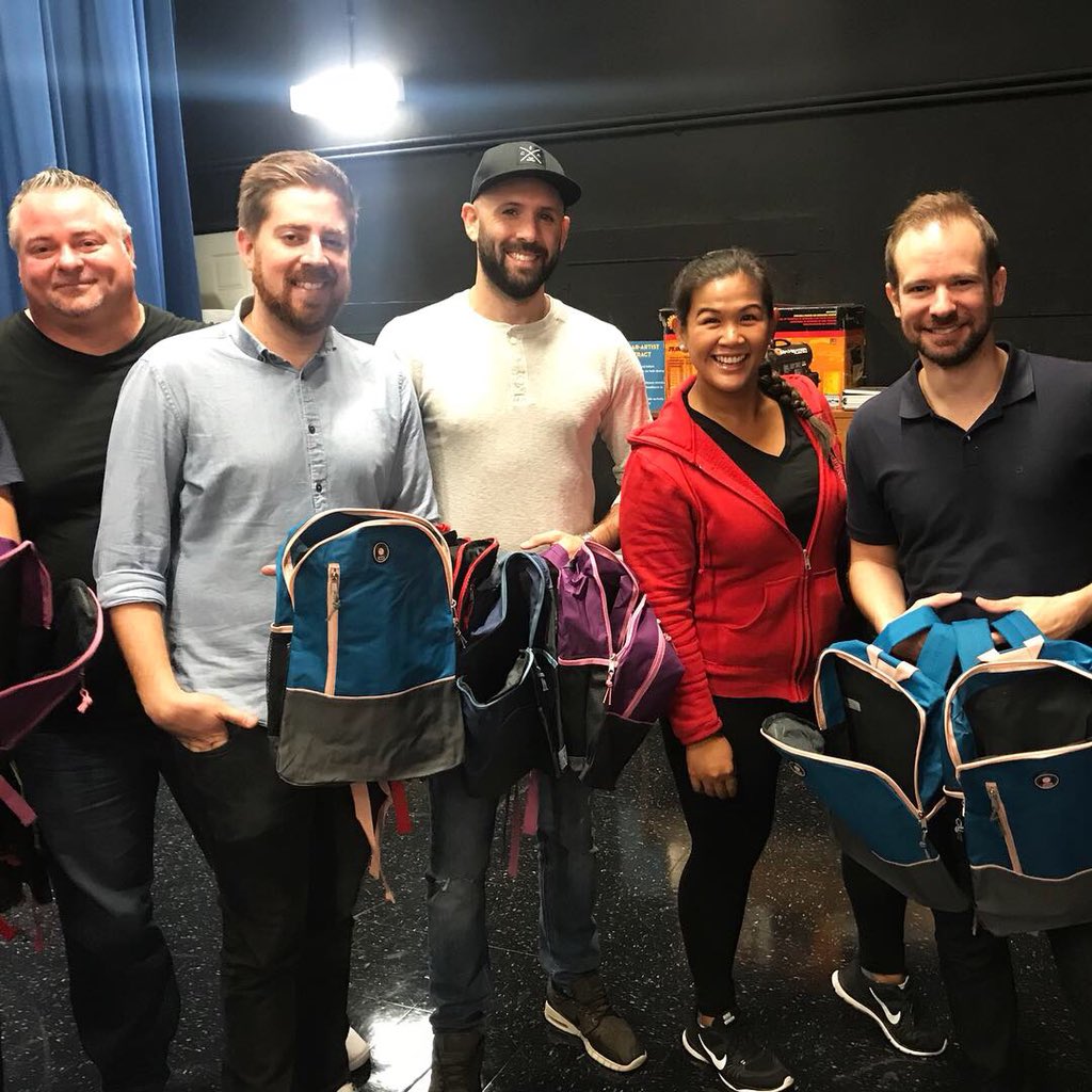 PWCNYC's tweet photo. We ❤️ our volunteers! Thank you to @twoonetwonyc &amp; @MAGNAGLOBAL for sponsoring and sending over 60 volunteers to fill more than 400 backpacks for students at P.S. 38 and @BGESchool !  #magnaimpactday #volunteergivebackday #partnershipwithchildren https://t.co/sXeaH9jSKx