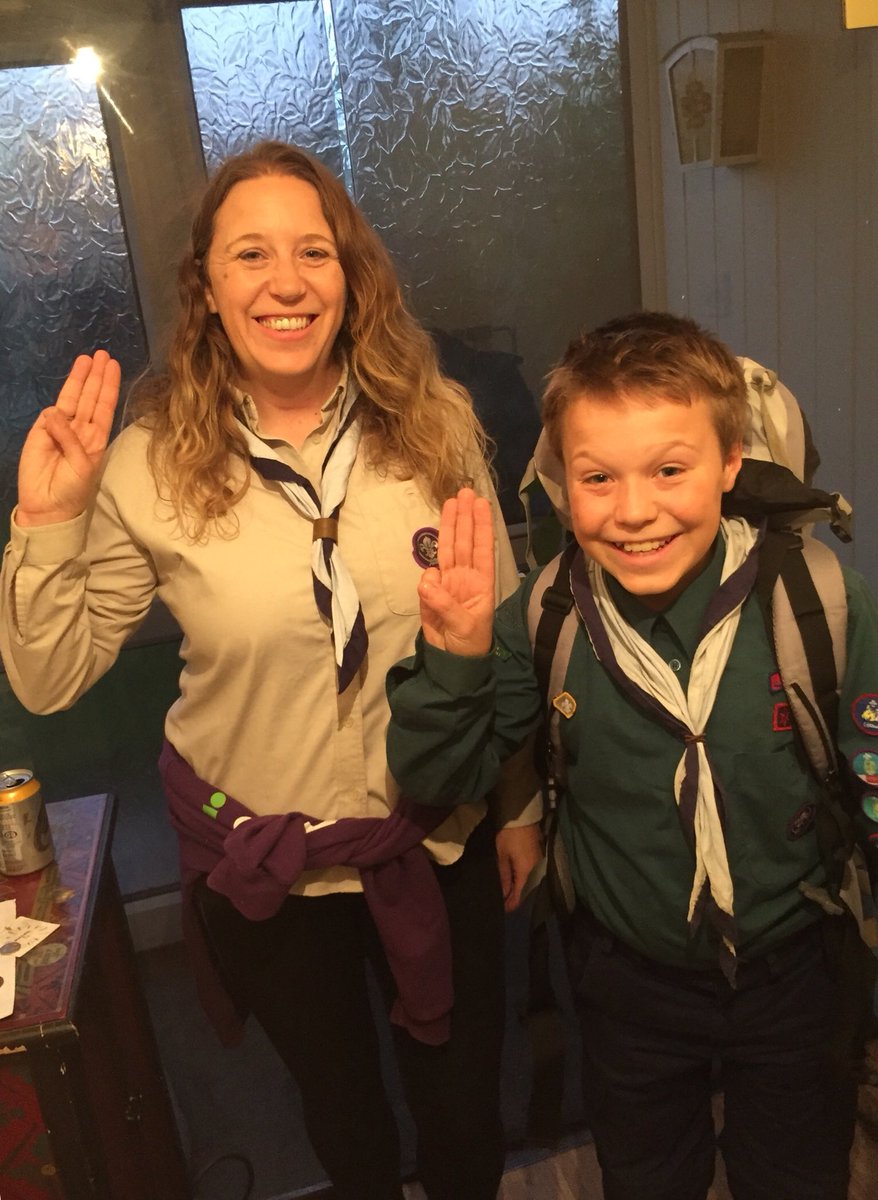 wendyrknight's tweet image. Charlie and I off to group cub / scout camp. Freya at Explorer camp this weekend too. #scoutingfamily #scouting