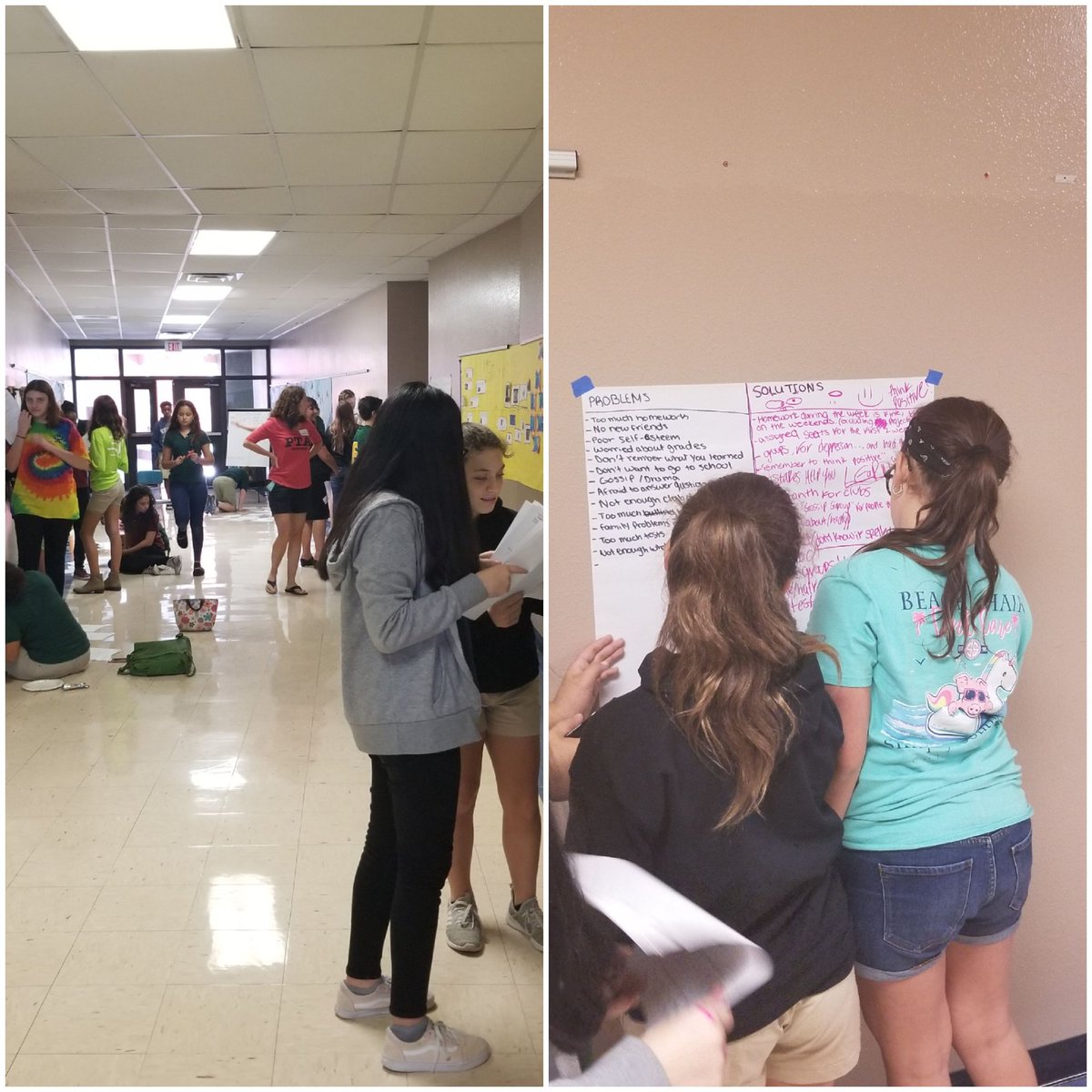 Our first Student Council meeting was dedicated to finding solutions to problems on campus with students feeling anxious, depressed, and isolated. Thanks to PTSA for the help and support. The council kids used suggestions from a whole school reflection activity!