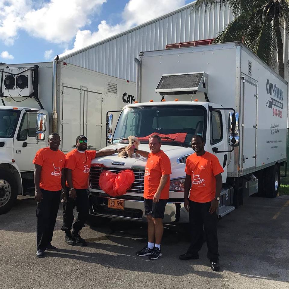 MealsOnWheelsKY's tweet photo. Go team Cay-Shred Ltd. you guys should get a prize for most enthusiasm and most creative photo! Love that the Truck and Mimi the Dog rocked orange too! Thank you so much for your donation &amp; promoting awareness through social media. Seniors Rock and so do YOU! 🧡🐕🚚 #Seniorsrock https://t.co/heI74x3mId