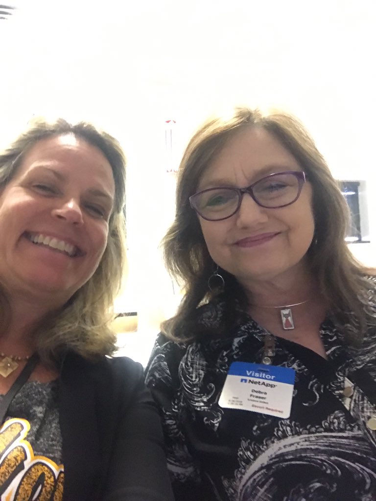 spoonwrite's tweet photo. Watching awesome ending keynote @ghc celebrating women in tech live streamed from Houston at the @NetApp Wichita office #wearehere #GHC18 #timesuptech #netappict https://t.co/hcSfx5pdNJ