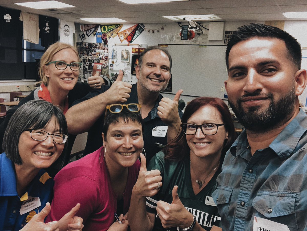 MrUllloa's tweet photo. What an inspiring day! @gcouros So great collaborating w @ArcadiaUnified MS history Ts! @humanitiescat @sfriedlandsmith @MrsZaima @MrDfromItaly @historyfrog #AUSDInspire2018 @Dana_Mariners @FoothillsMS @FirstAveMS https://t.co/jR99POmkkV