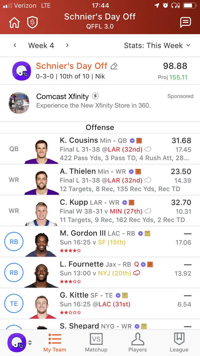thateuphkid's tweet photo. @TheFFBallers great way to start the week with a 1-5 record across these two teams. Coming back to two #footclantitles https://t.co/UKsto6zgGh