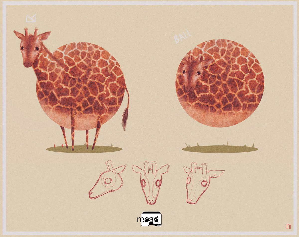 MoadStudio's tweet photo. Naturally could not be missing a giraffe 😁👇#2dart #concept #Animals #giraffe #jirafa #gamedev #indiedev #indiegames #moadstudio #moad https://t.co/BDtqt2EHK4