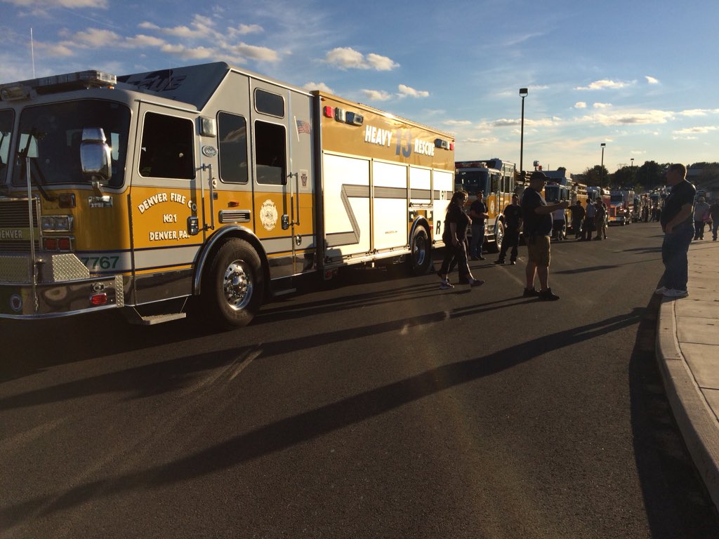 BRC11SPORTS's tweet photo. This in not a normal Football Friday folks...

It's @ManheimCentral vs @CocalicoSports week!

Tune into channel 613 @7 for the renewed rivalry that's so hot the whole fire department is here! We got a Barn Burner I'm the making! https://t.co/7wvoCvwSm7