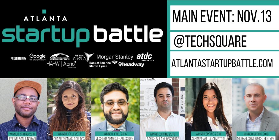 TechSquare's tweet image. Atlanta Startup Battle applications close in 6 hours📡
There&apos;s still time for you to complete the application.
⬇️⬇️⬇️⬇️
atlantastartupbattle.com

#mcec #techsquarelabs #metroatl #morganstanley #atdc #Aprio #bankofamerica #headwayplatform