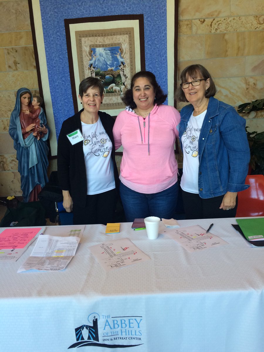 DrmariaDe's tweet photo. Parkinsons retreat in South Dakota in an old abbey - w/ Mary’s from women in Pd initiative! ‘ hills are alive ...’ #womeninpd #Parkinsons #parkinsonsdiva https://t.co/lAkpd675Ge