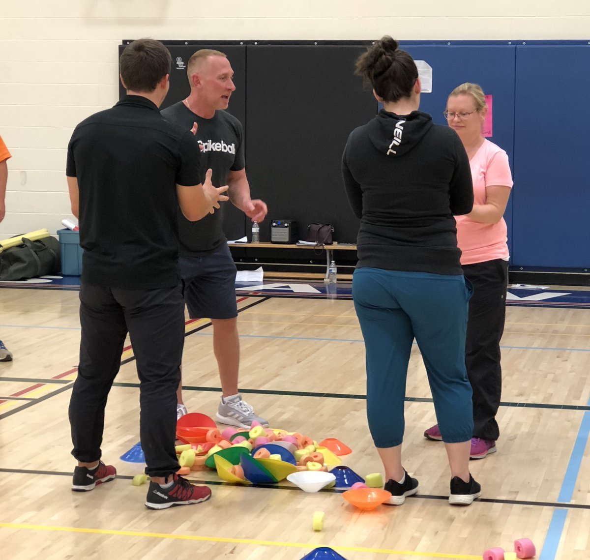m_marycatherine's tweet photo. #GECDSBProud of our Mr. Affleck! He is one of the organizers and presenters of Flexing Body and Mind 2018. So many versions of an oldie but goodie! Why Rock, Paper, Scissors still Rocks was evident in the course of play! Caveman Rock, Paper, Scissor, Go was my favourite version! https://t.co/WaNCbuEGVQ