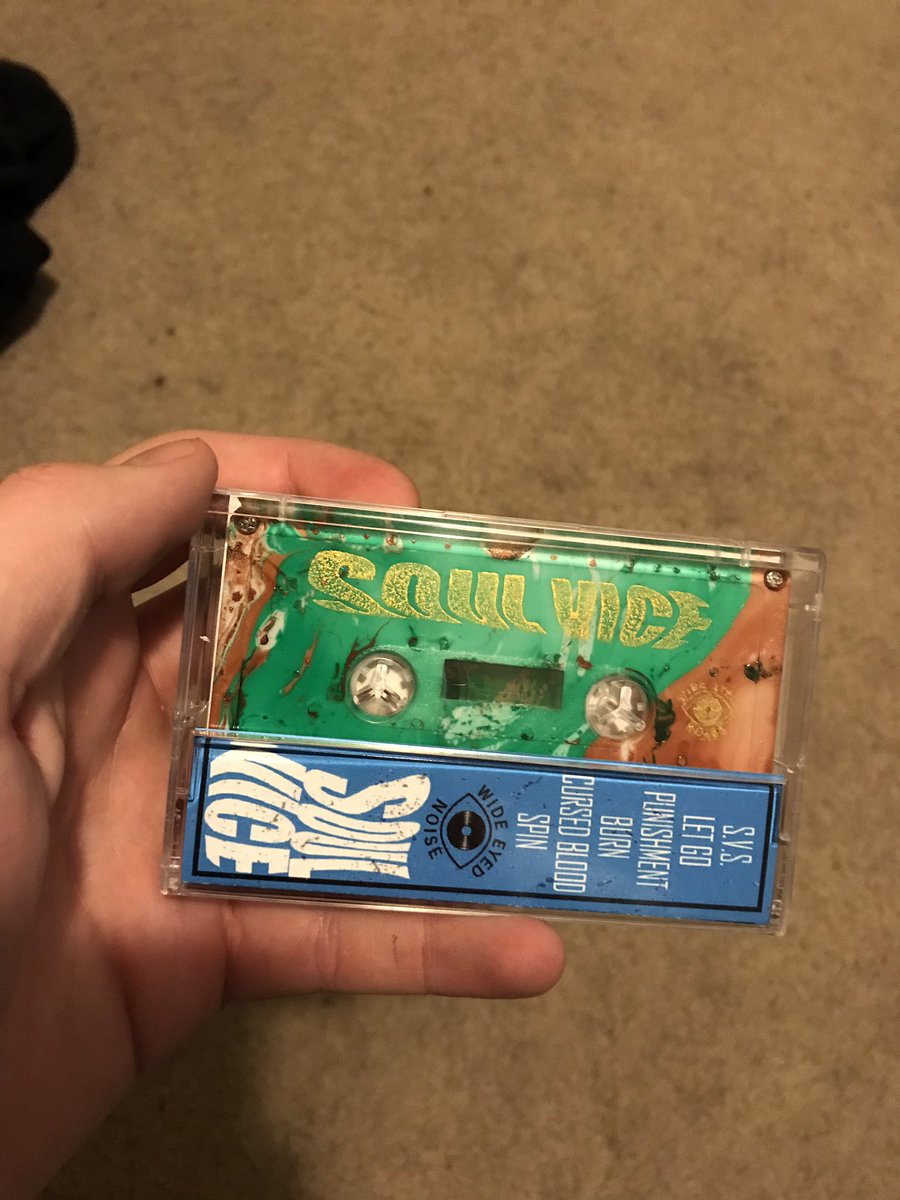 We have tapes of our latest release courtesy of Wide Eyed Noise. We will have these at the Halloween show on the 28th.