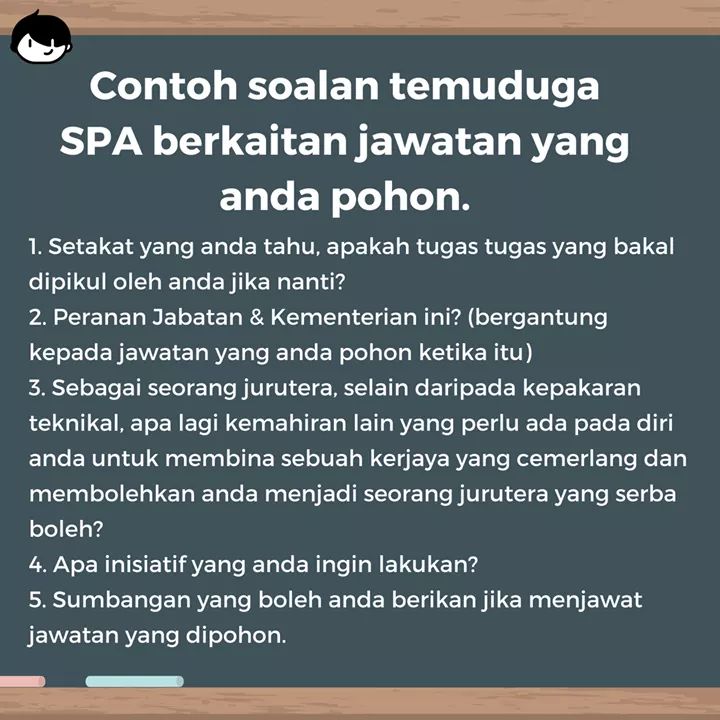MauKerjaMY's tweet photo. #Mautips 

SOALAN INTERVIEW SPA8 2018 BOCOR?😱😱

Save dan mention kawan korang yg akan pergi iv kerja kerajaan tu. Good luck🙏 

[Masih mencari kerja? Beribu kerja kosong di Malaysia boleh mohon sini-> https://t.co/ayGVP2CVHM] https://t.co/dHsjI0u4Ad
