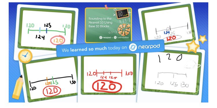 Using Nearpod to learn rounding. #engage103