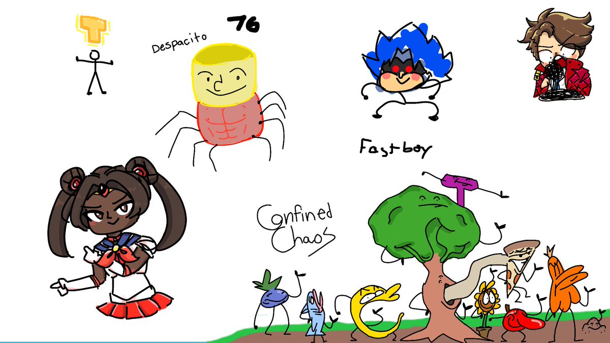 _zooms's tweet photo. wow this was a thing we did for a while

mostly done by the cool peeps @Kariu64 @JakeTheNewb i just colored some of the bottom https://t.co/pHYoelSSb4