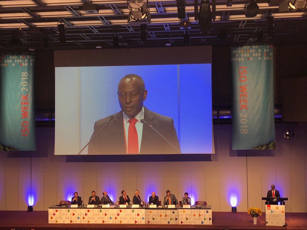 StandardMarit's tweet photo. Vi gratulerer så mye til ISOs nyvalgte president, Edward Njoroge, fra Kenya. Han vil være President-elect gjennom 2019 #Isoweek2018 @StandardNorge https://t.co/cnYneYf5Um