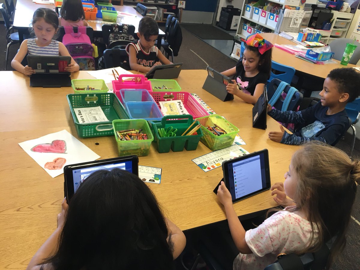 SiftonLibrary's tweet photo. Kindergarteners used @Seesaw for the first time today! They uploaded a selfie and audio introducing themselves to their classmates! Then they got to listen to their classmates intros! #buildingcommunity #siftonsuperstars #kindergartnersrock #epstech #epslibraries #bestpartofmyday https://t.co/5tEerxs0Er