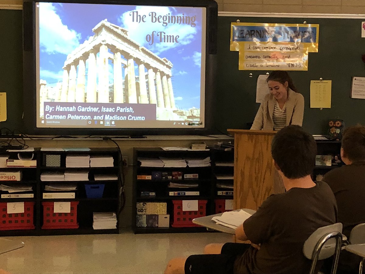 Public speaking . . . The practice begins in 8ELA. Now that’s fun! #speakclearly #proudofmystudents @WMSowls @mholland7261977