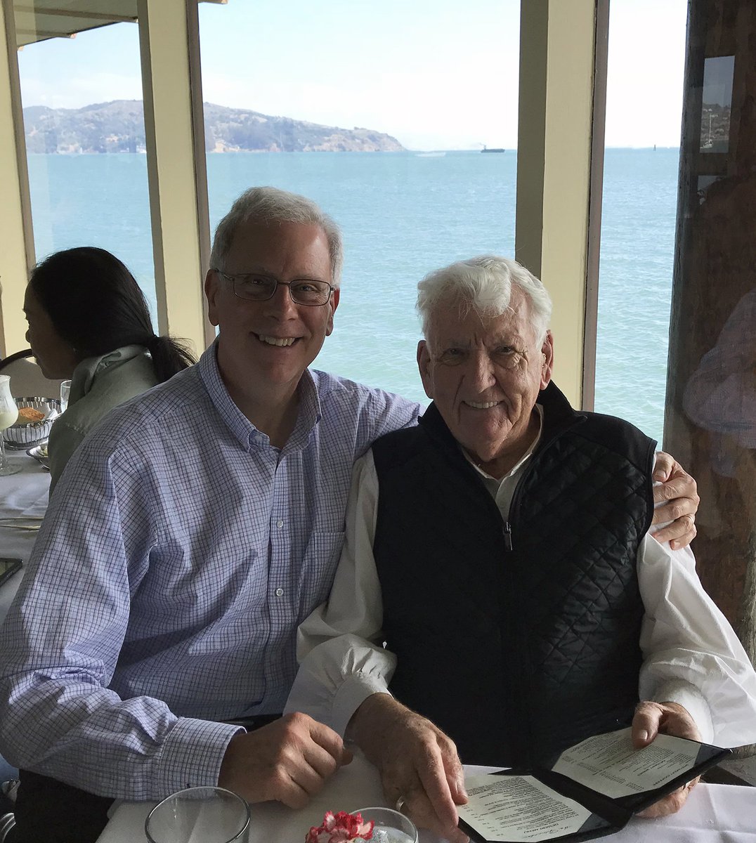AnchorBrewing's tweet photo. Happy 91st birthday to our longtime label artist Jim Stitt! Here he is enjoying an Anchor Porter today with brewery historian David Burkhart. Jim first designed the Anchor Porter label back in 1974! https://t.co/6UsOxx6yPO