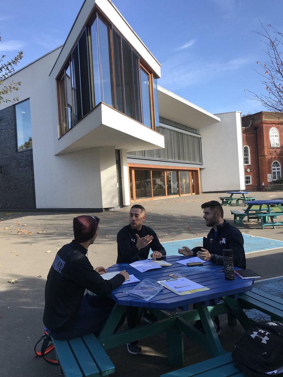 JAMerchant's tweet photo. #CoachTraining with @KnightsBball09 coaches @CoachAlainF @TobyGold18 Coach Noah.
Many thanks to @LowtherSchool staff &amp; pupils for helping us to improve. https://t.co/LOzF824H3w