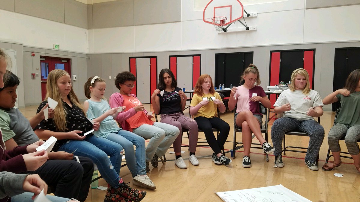 SuptWendy's tweet photo. EV Cain students participated in student ambassadors training as well as other culture building activities.  EV Cain continues to support a positive school culture! #AUSDCARES https://t.co/f8kWOJhjpC