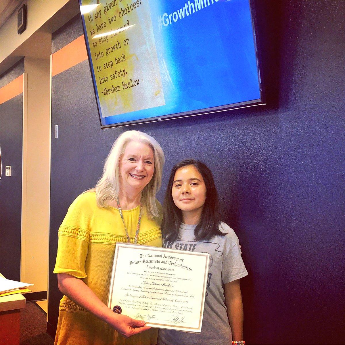 RogersHeritage's tweet photo. Congratulations to Marie Bordelon for being accepted into the National Academy of Future Scientists and Technologists! Marie was able to spend a week in Boston as part of being accepted into this esteemed academy!
#WEproud #NAFST https://t.co/PZuVkhnS9b