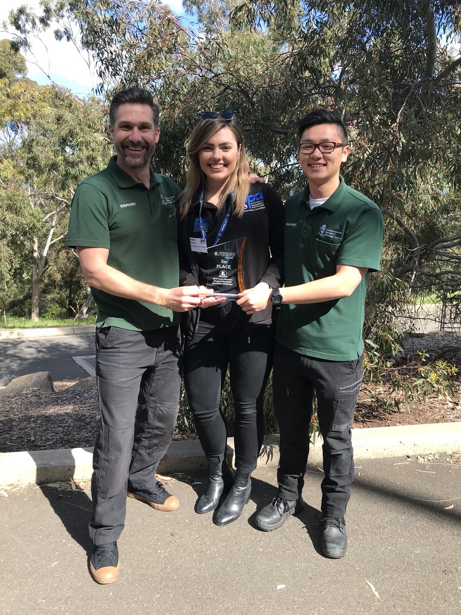 JUST IN! #FUSPA take out 3rd in the #student <a href="/FernoSim/">Ferno Sim Challenge</a> at #SPAIC2018! Massive congratulations to the team of Quang, Stafford and Dasha! <a href="/FlindersParamed/">Flinders Paramedicine</a> <a href="/Flinders/">Flinders University</a>